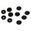100 Pcs T3 KAM SNAPS Press Studs Scrapbook Sewing Buttons Black 2