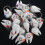 60 Pcs Keychain Key Ring Hang Tooth Shape Cute Dental Gift 5