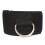 2X Ankle Strap D-Ring Multi Gym Cable Attachment Thigh Leg Pulley Weight Lifting Black 2