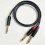 TRS till dubbel TS stereo breakout-kabel, 2-pack 3