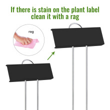 60 Pcs Metal Plant Labels  Garden Markers Reusable Nursery Tags for Vegetables Herb Flower Greenhouse Black