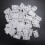 60Pcs Shelf Cabinet 90 Degree Plastic Corner Braces Angle Brackets White 3