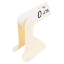 Desktop Flipping Calendar Ornament - White, 17x9x15.7cm