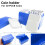 2X Square Plastic 10 Coin Capacity Holder Slab Storage Box Case Fit for PCCB NGC 3
