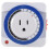 4X 24 Hour Timer Socket Mechanical Program Timer  Socket 125v Wall Outlet Protector  Saveing(US Plug) 4