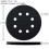 4PCS 5 Inch(125mm) 8-Hole Soft Sponge Interface Pad for Sanding Pads and Hook and Loop Sanding Discs 5
