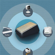 2X EWelink Zigbee  Regensensor für Den Außenbereich, Kabellose Regenerkennung, Wasserdicht, Zigbee-Hub Erforderlich, Linkage-Steuerung