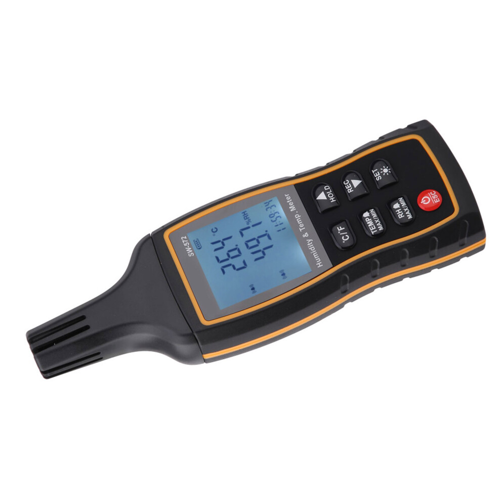 Sw-572 Handheld Digital Thermometer & Humidity Monitor With Backlight And Data Storage 8301391647945