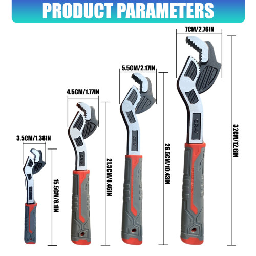 Professional Adjustable Locking Wrench 6/8/10/12Inch Pipe Clamp 2