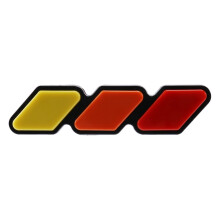 2X Tri-Color Front Grille Badge Emblem for Tacoma 4Runner Highlander RAV4