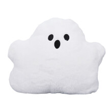 Ghost Throw Pillow Plush Cute Cartoon Indoor Decor 16x16 inches