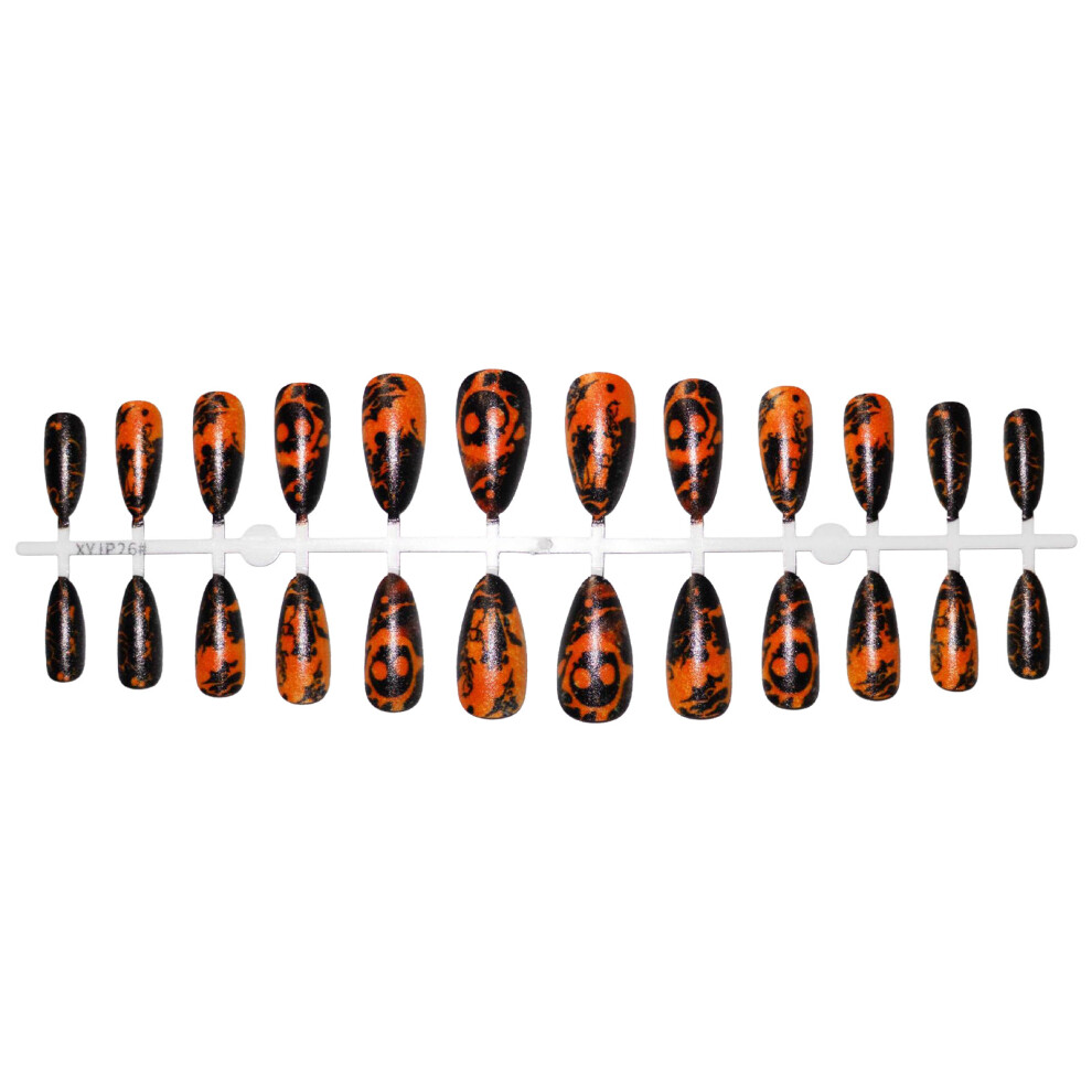 Reach-Tools 24Pcs Gothic Press-On Nails For Women Halloween