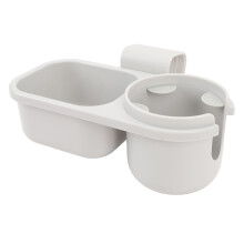 2-in-1 Car Seat Cup Holder & Snack Tray, Plastic, 22.5x6.5cm
