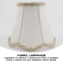 2X Stoffen Lampenkap in Europese Stijl, Wandlamp, Vintage Kroonluchter Stoffen Hoes, Luxe Woonaccessoire