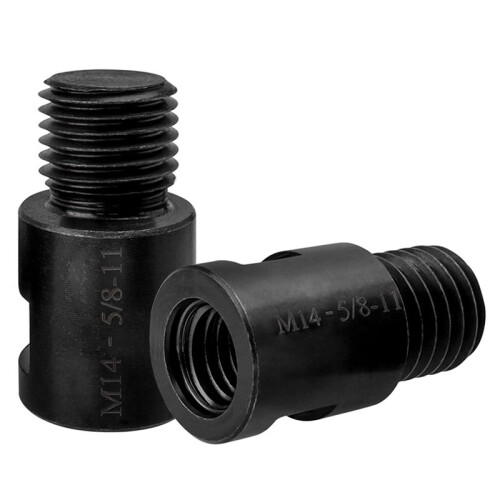 6Pcs M14 to 5/8 Inch-11 Adapter Angle Grinder Thread Converter Adapter Shaft Connector for Diamond Core Drill Bits 2