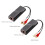 2 Par de Extensor de Cabo de Rede de Áudio RCA Transmissor de Par Trançado Interface RCA Extensor de Áudio de 2 Vias RJ45 para Extensor RCA 9