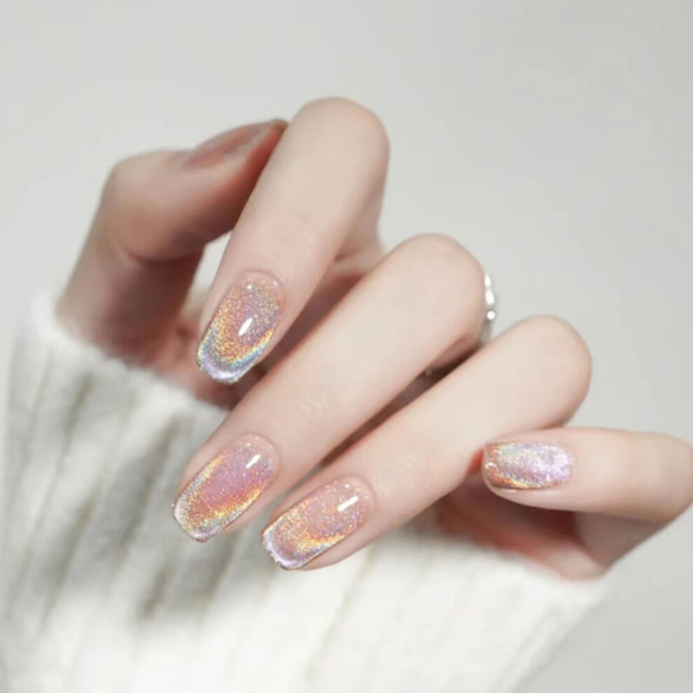 Reach-Tools (Standard) Rainbow Glow Fake Nails - Durable For Daily Use