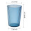14oz Plastic Tumblers (4pc), Reusable, Stackable, Shatter-Proof, Dishwasher-Safe – Transparent/Blue/Gray/Green 6