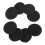 32 Pair 60mm Replacement Ear Foam Earphone Pad Covers for Headset Headphone Black 9
