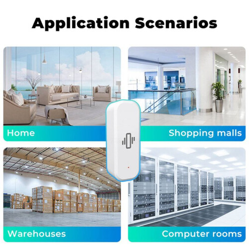 4X Zigbee  Vibration Sensor Detection Tuya  Life APP Notification Real- Motion Vibration Alarm  Home 1