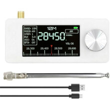 SI4732 Portable Radio Shortwave Radio,LSB USB AM FM Radios 1.9inch IPS High-Definition Screen Battery Powered Radios B