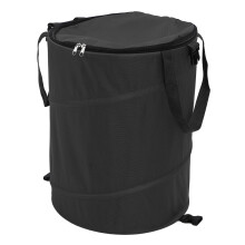 Portable Camping Trash Can 10 Gallons 34x40cm Black