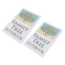 Family Tree Notebook 2pcs. - 21x14cm Record Book for Family Research