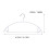 Multipurpose Wardrobe Hanger White PVC 10Pcs 2