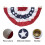Amerikansk polyester halvfanflag med messingringe 5
