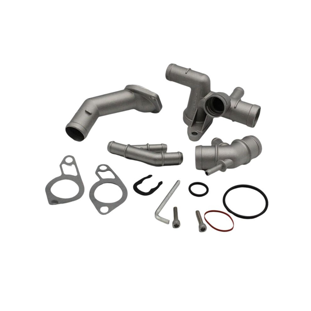 Car Thermostat Water Pipe For Mk4 1.8T 2000-2005 Engine Coolant Flange Hose Connector Kits 6033882289182