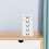 Clear White Plastic Makeup Organizer with Five Drawers for Desktop Storage 4