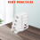 Clear White Plastic Makeup Organizer with Five Drawers for Desktop Storage 7