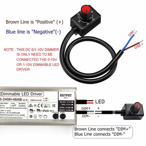 Flexible 0-10V Lighting LED Dimmer For Multiple Driver Type And 1