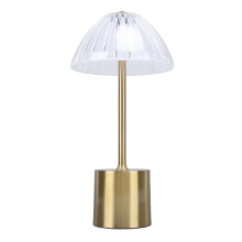 Portable Crystal LED Desk Lamp 3 Brightness Levels, Touch Dimmable, 2000mAh Battery