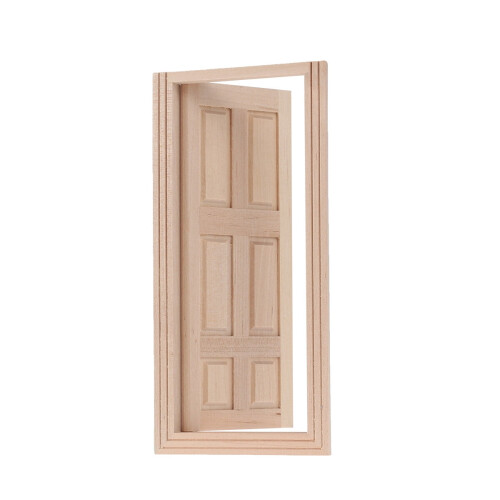 Traditional Design Tiny Door Wood 1Pack 7 x 3.3 In 1