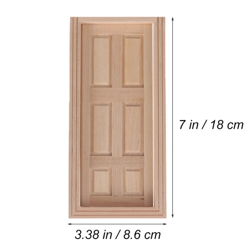 Traditional Design Tiny Door Wood 1Pack 7 x 3.3 In 2