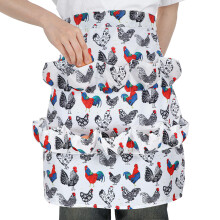 Egg Collecting Apron with 12 Deep Reinforced Pockets for Chicken Coop, Adjustable Strap Farmhouse Use