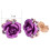 Rose Earrings Rose Gold Plated Crystal Studs 1 Pair 2