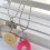 Conjunto de 2 acessórios para colar da amizade com pingente de bolo e doce 8