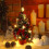 Mini LED Christmas Tree – Red, 20x10cm, Rope Base, 5