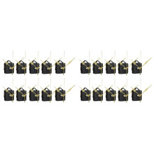 20 Peças 18mm Conjuntos de Movimento Silencioso DIY Spindle Hands Wall Quartz Clock Mecanismo de Movimento Ferramentas de Reparo Kit de Peças de