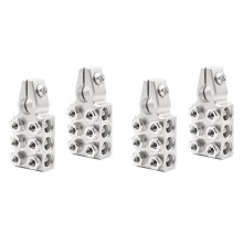 4x 12-Way Battery Terminal Connector 6x20AWG Lead-Acid Car Audio Modified Battery Pile for Cars, Boats, RVs, Trucks