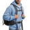 Moletom masculino com zíper frontal e textura waffle, com bolso canguru. 4