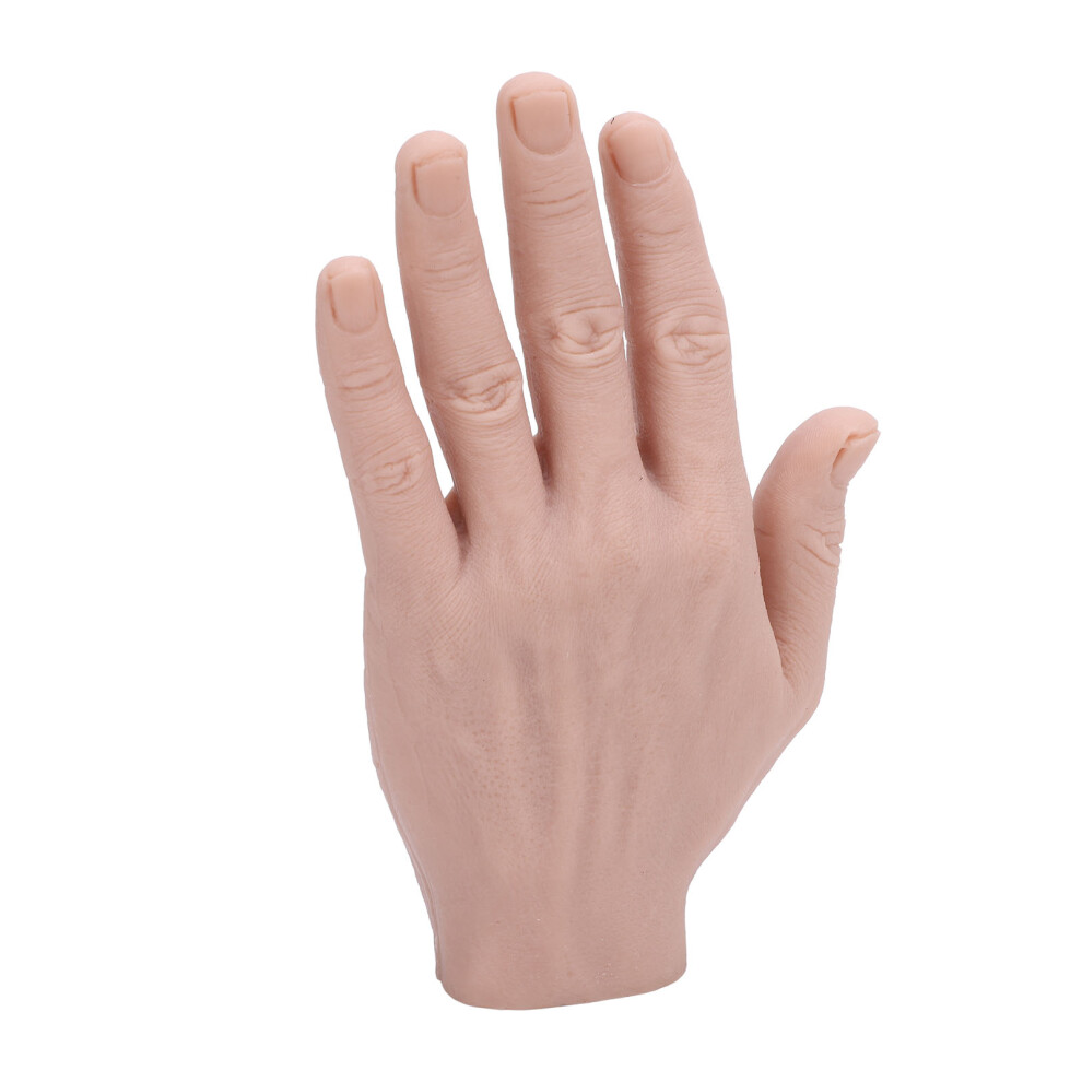Bendable~Silicone Hand Model for Artistic Practice & Props Reusable Left Hand