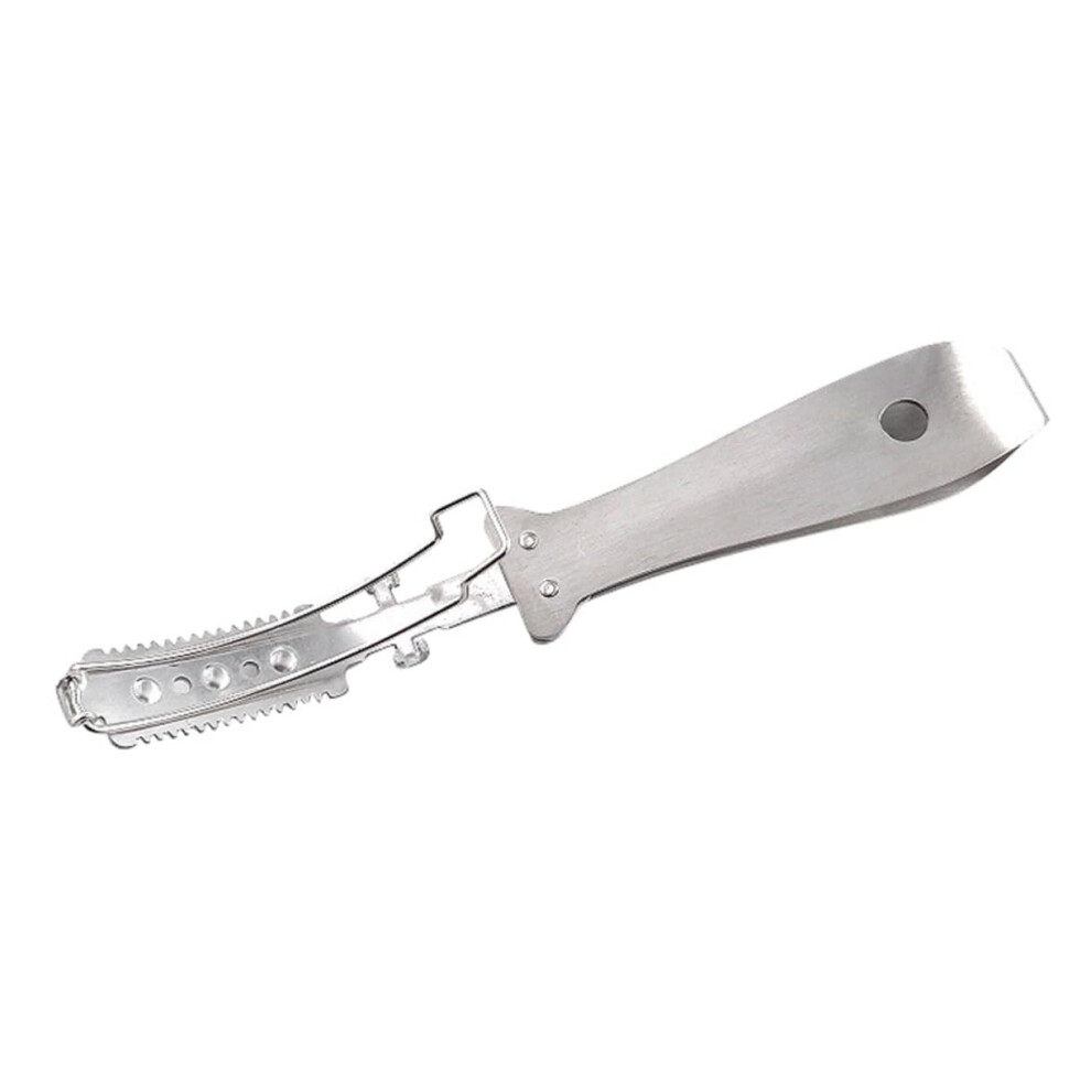 Pig Hair Scraper Stainless Steel Ergonomic Animal Hair Removal Tool for Pigs Sheep and Cows