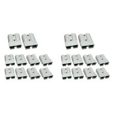 20PCS for Anderson Style Plug Connector 120A with for Anderson Handle Forklift Battery Charging Quick Connectors Kit Gray