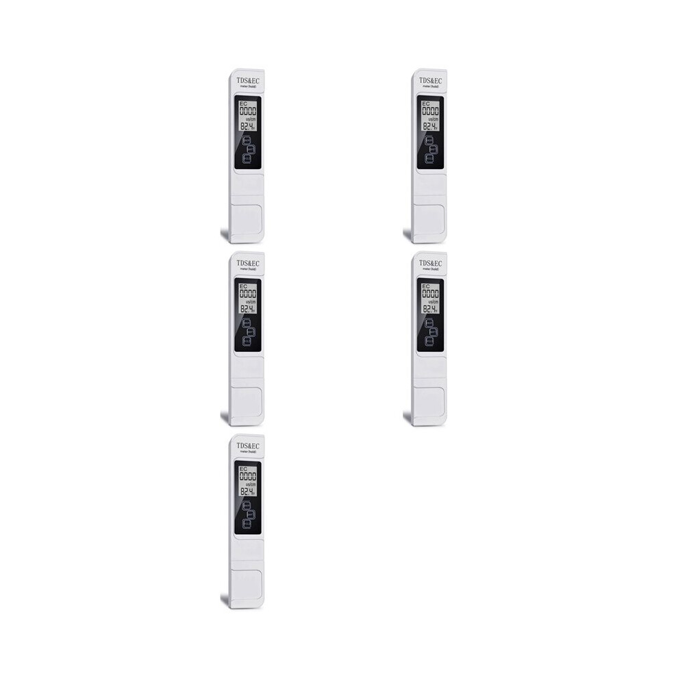 5X Tds Ec Meter Digital Water Quality Tester 0-9999 Ppm Measurement Range Water Purity Temperature Meter Tester Brecantia