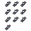 10X Automobile Parking Sensor Bracket Reversing  Bracket PDC Auxiliary Sensor Fixed Cover for 1