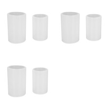 3X 2 Sizes Cylinder Candle Molds Silicone Mold for Candle Making, Pillar Candles Resin Mould Epoxy Resin Casting Molds