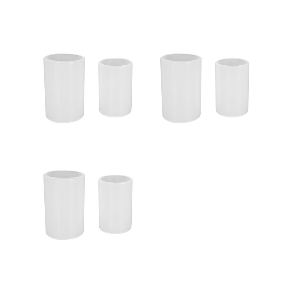 3X 2 Sizes Cylinder Candle Molds Silicone Mold For Candle Making, Pillar Candles Resin Mould Epoxy Resin Casting Molds 4712038850163